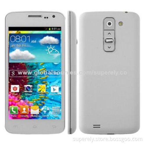3G Phones with Dual-SIM Card MTK6572 512/4GB ROM, Android 4.2, Wi-Fi and 4.5-inch Capacitive Screen